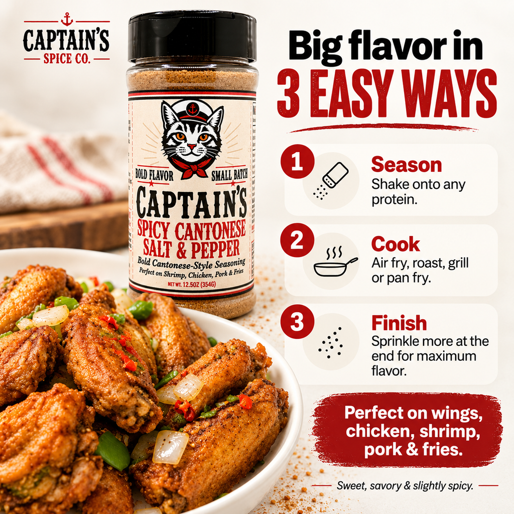 Captain’s Spicy Cantonese Salt & Pepper Mix