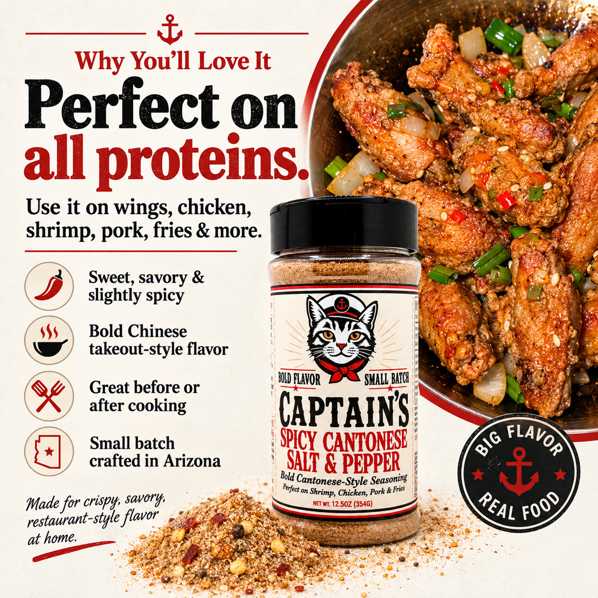 Captain’s Spicy Cantonese Salt & Pepper Mix