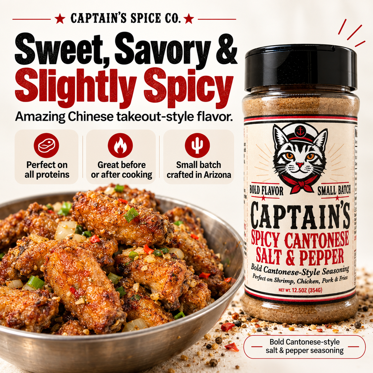 Captain’s Spicy Cantonese Salt & Pepper Mix